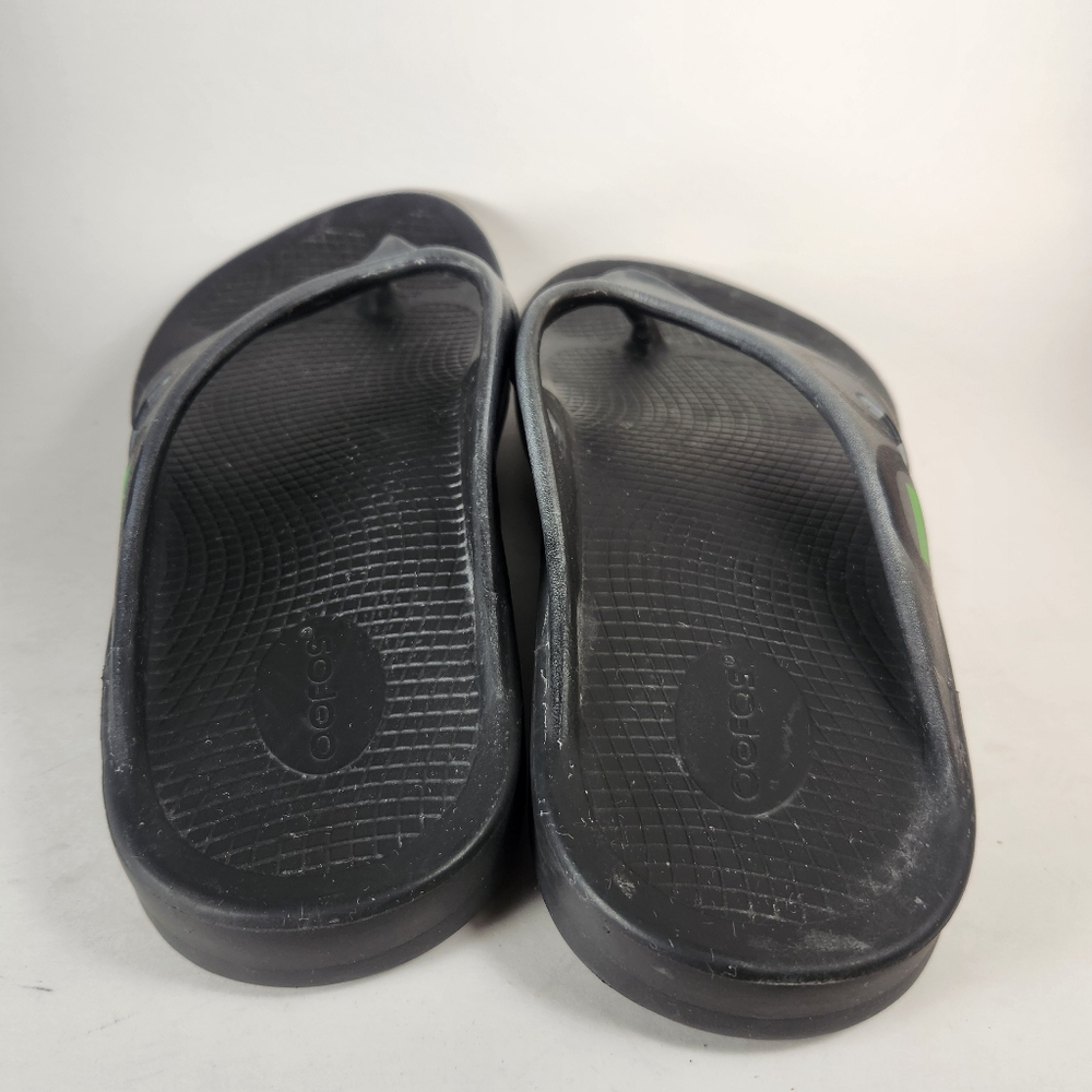 OOFOS Men's Original Sport Sandal Size 13 EU 46 Black Comfort Recovery Shoe - Picture 9 of 10